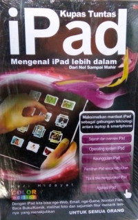 Image of KUPAS TUNTAS IPAD MENGENAL IPAD LEBIH DALAM DARI NOL SAMPAI MAHIR