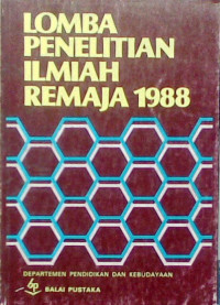 Image of LOMBA PENELITIAN ILMIAH REMAJA 1988