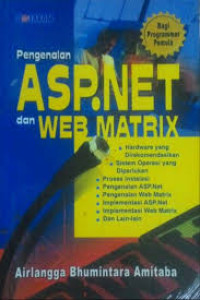 Image of PENGENALAN ASP.NET DAN WEB MATRIX