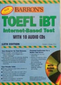 Image of NEW TRUDENTS' EDITION BARRON'S TOEFL iBT INTERNET-BASED TEST WITH 10 AUDIO CDs