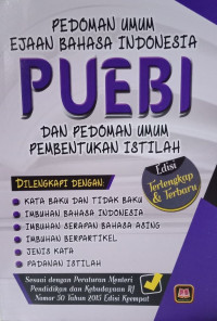 Image of PEDOMAN UMUM EJAAN BAHASA INDONESIA PUEBI DAN PEDOMAN UMUM PEMBENTUKAN ISTILAH