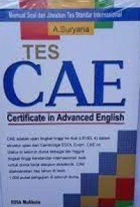 Image of TES CAE CERTIFICATE IN ADVANCED ENGLISH