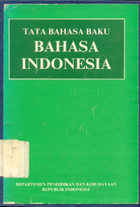 Image of TATA BAHASA BAKU BAHASA INDONESIA